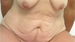 Unshaved granny cooch filled with y. dick