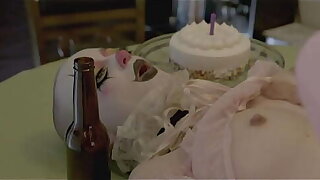 Hot Diminutive Clown Girl Gets Fucked with a Bottle for Step Son's Birthday - Clowning Around